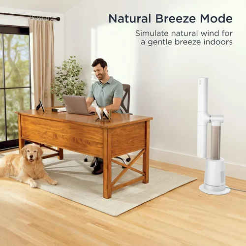 Vista 10 de Shark Ventilador TurboBlade XL: ventilador de torre sin aspas ultra personalizable, pivota, gira, oscila 180°, circula e impulsa el aire hasta 80