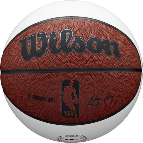 Vista 6 de WILSON NBA Autograph Baloncesto - Blanco/Marrón, Tamaño 7-29.5