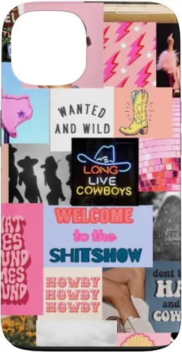 Vista 7 de Pink Western Indie Cowgirl Aesthetic Yeehaw Howdy Country - Carcasa para iPhone 17