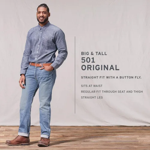 Vista 4 de Levis 501 - Jeans de ajuste original para hombre