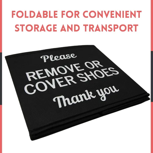 Vista 4 de Caja de RE Goods para cubrezapatos Caja desechable para botines de zapatos para listados de inmobiliarios y casas abiertas Por favor, cubra