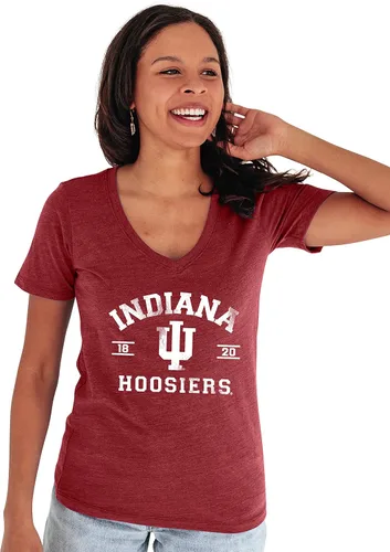 Vista 5 de Blue 84 NCAA Camiseta de mujer de tres combinaciones con mascota