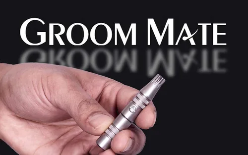 Vista 6 de Cortador de pelo de oreja y nariz Groom Mate platino XL fabricado en EE. UU., Plateado