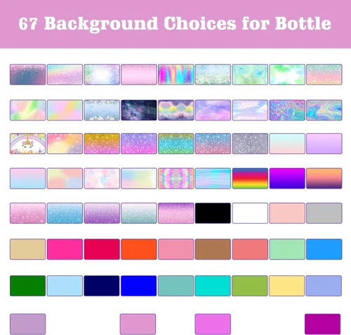 Vista 9 de Botella de agua personalizada para niños, niñas, niños, botellas de agua personalizadas de 12 onzas con nombre y tapa de pajilla, tazas de acero