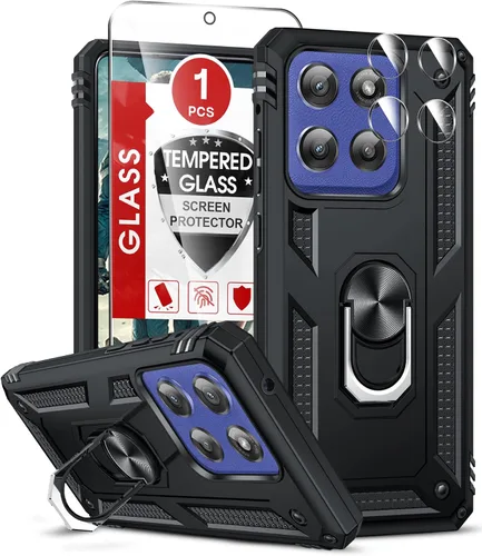 Vista 149 de LeYi Funda para Moto G Stylus 2022 4G (no compatible con 5G), funda para Moto G Stylus con 2 protectores de pantalla, funda protectora de grado Oro