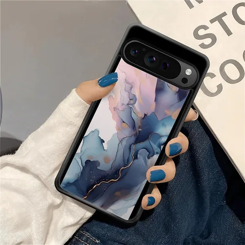 Vista 631 de Compatible con Google Pixel 4A 5G Mobile Case Creative Acrylic Panel trasero Silicona Protección Grip especialmente diseñado para Google Pixel 4A 5G