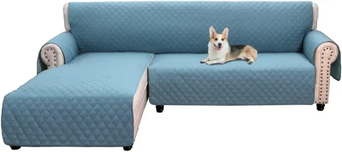 Vista 24 de MIFXIN Funda reversible para sofá, impermeable, antideslizante, lavable, con correa elástica, protector de muebles para mascotas, perros y niños