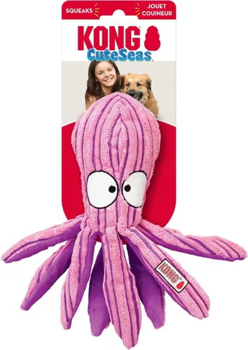 Vista 3 de KONG CuteSeas Pulpo - Juguete de peluche suave para perros medianos