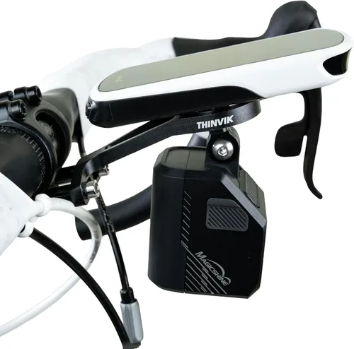 Vista 5 de Thinvik Soporte para computadora de bicicleta extendida para Wahoo Garmin Bryton Series Combo Mount GPS Bike Computer