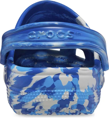Vista 6 de Crocs Zuecos clásicos unisex para adultos con diseño marmolado de teñido anudado, 13 Mujeres/11 Hombres