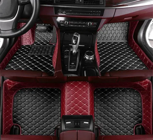Vista 3 de Tapetes personalizados de cuero sintético para el 98 % de los sedán, SUV, deportivos, cobertura completa, lindas alfombras de automóvil para hombres