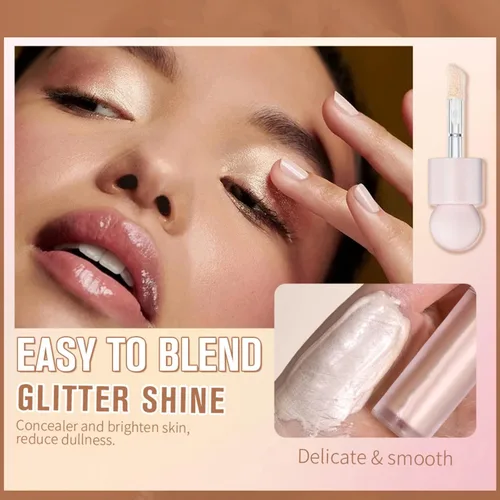 Vista 4 de Resaltador líquido de maquillaje - Resaltadores faciales y luminizadores, resaltadores de maquillaje para un brillo natural de larga duración