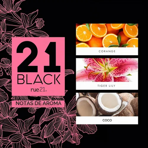 Vista 5 de Rue 21 21 Black Eau De Parfum, Perfume en Spray para Mujer - 1.7 fl oz (50 ml)