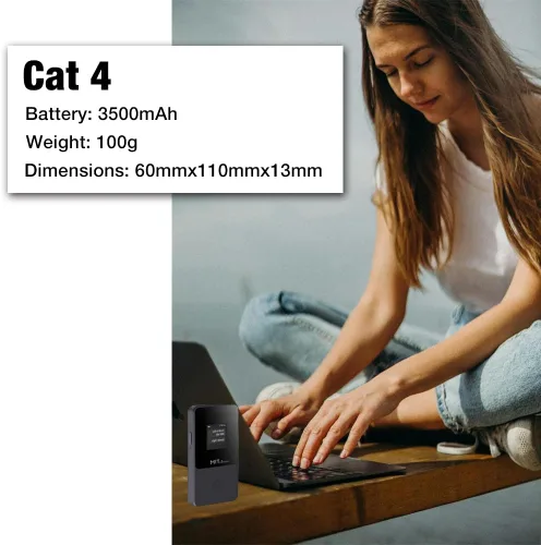 Vista 7 de MITwireless T8+ Hotspot WiFi portátil Internet móvil 4G LTE y enrutador de viaje para Estados Unidos y más de 200 países Sin SIM ni contrato