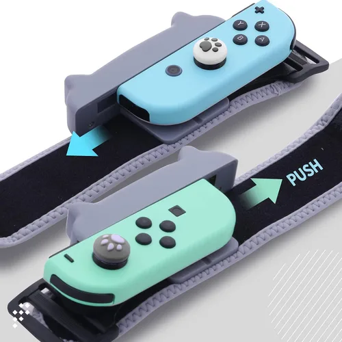Vista 2 de Dance Switch Wristband, Wrist Bands for Dance Switch 2024 2023 2022 2021 2020, Adjustable Elastic Straps for Joy-Cons Controller (2 Packs for Kid)
