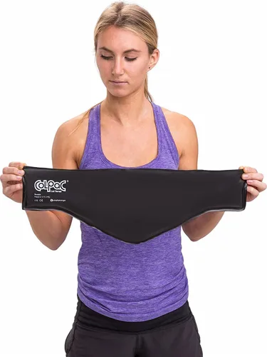 Vista 5 de Chattanooga ColPac - Bolsa de gel refrigerante reutilizable para terapia en frío, para hinchazón, moretones, esguinces, inflamación, 00-1554, Negro