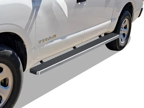 Vista 17 de iBoard Barras laterales para Nissan Frontier Crew Pickup de 4 puertas, Negro