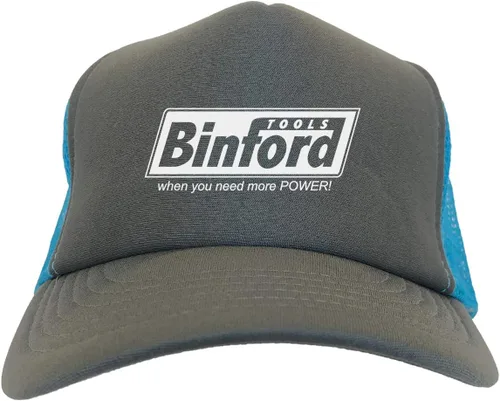 Vista 17 de Binford Tools - Sombrero de camionero divertido de dos tonos para TV Parody Beige/Marrón