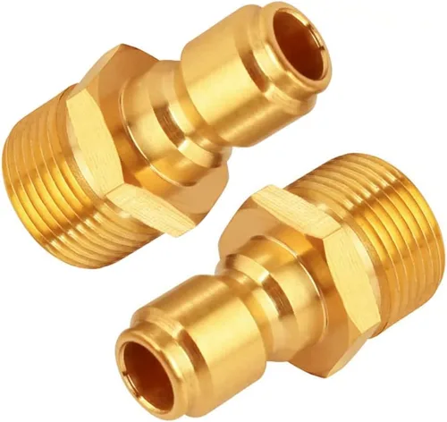 Vista 8 de Adaptador de lavadora a presión de latón 2PCS M22 hembra con conector rápido