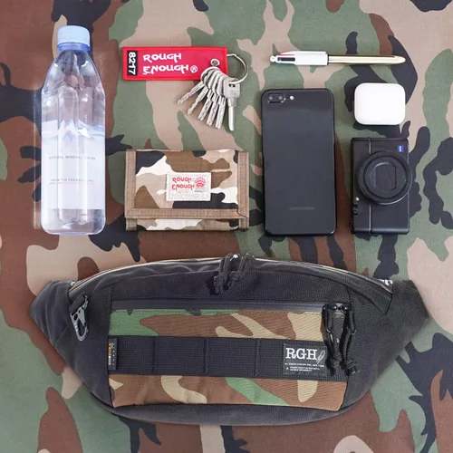 Vista 7 de Rough Enough - Cangurera táctica para hombre, diseño de Cordura, talla L
