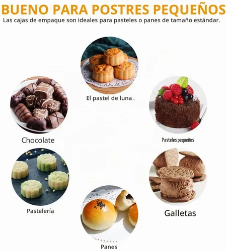Vista 3 de 100 mini recipientes para pasteles con tapas, caja cuadrada de 2.75 pulgadas para pasteles de 1.77 onzas, soporte individual de plástico