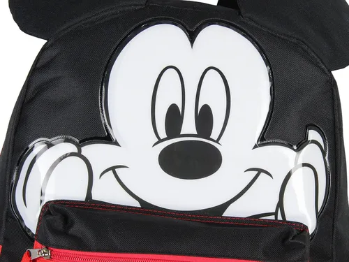 Vista 3 de Disney Mickey Mouse - Mochila de 16 pulgadas con orejas de personaje 3D, Negro -, Mochila
