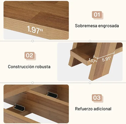 Vista 8 de Tribesigns - Mesa consola extralarga de 70.9" con almacenamiento, mesa de sofá estrecha de 3 niveles en madera detrás del sofá, mesa de entrada