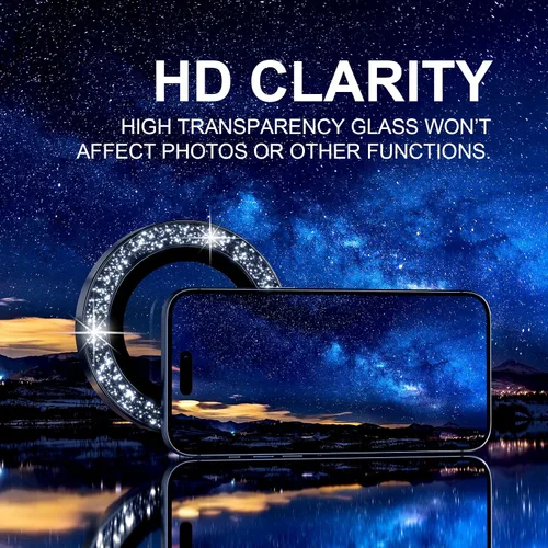 Vista 41 de Choiche Compatible para iPhone 16 Pro/iPhone 16 Pro Max Protector de Lente de Cámara, Vidrio Templado 9H Protector de Pantalla de Cubierta de Cámara