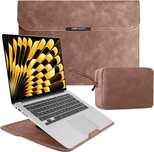 Vista 19 de Funda para portátil de 13-14 pulgadas con soporte para MacBook Neo 13 - Caqui