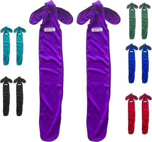 Vista 11 de Majestic Ally Bolsa de licra para caballos - para mantener la cola limpia y protegida - Juego de 2 (negro)