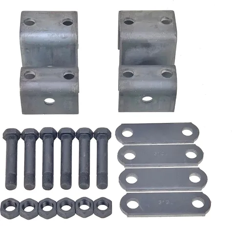 Vista 4 de LIBRA Kits de pernos en U de remolque de 2000 libras para eje de remolque redondo de 1-3/4 pulgadas