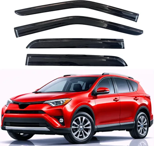 Vista 165 de KPY Moldura deflectora de viento con protección contra la lluvia compatible con Mazda CX-3 2016-2021 (CX3), 4 unidades, para ventana lateral