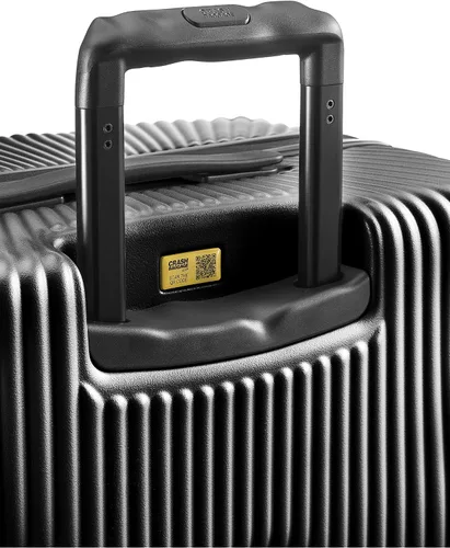 Vista 6 de CRASH BAGGAGE Maleta con carrito de rayas, Negro
