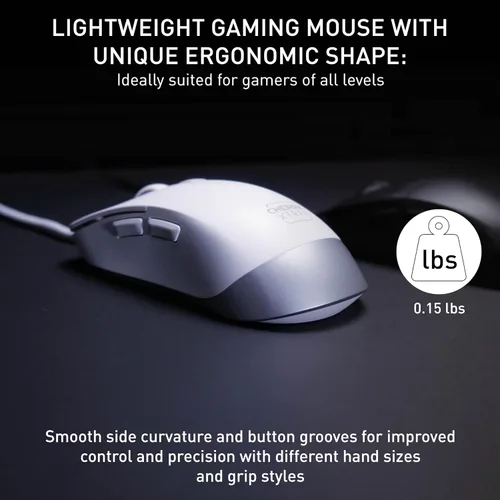 Vista 2 de M50 Mouse de Juegos con Cable (Con Cable, Blanco)