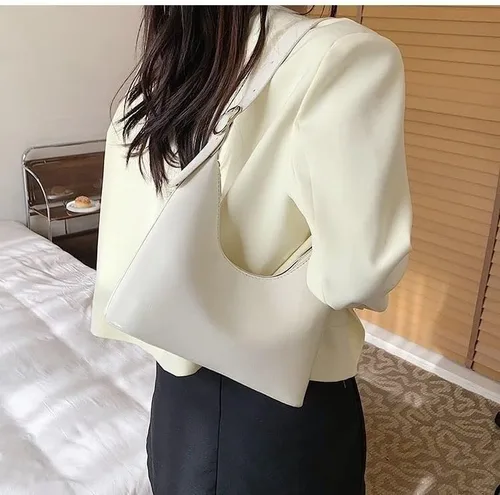 Vista 6 de Bolsos de hombro para mujer bolsos estilo hoboo bolso clásico de piel sintética bolso pequeño para mujer novia mamá