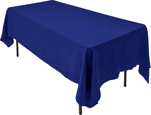 Vista 31 de AK TRADING CO. Mantel rectangular de poliéster de 60 x 102 pulgadas, fabricado en Estados Unidos, resistente a las arrugas, ignífugo, duradero