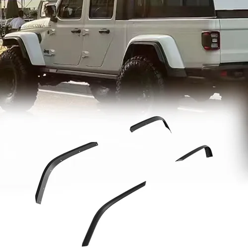 Vista 10 de Juego de extensiones de guardabarros delanteros y traseros compatibles con modelos Jeep Wrangler JK JKU 2007-2018 (se adapta a JK JKU)