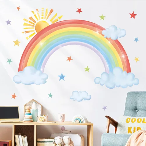 Vista 7 de Decalmile - Calcomanías de pared para pared, diseño de elefante, koala y conejo