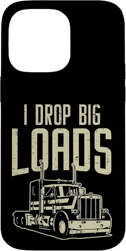 Vista 21 de I Drop Big Loads Semi Truck Truck Driver Trucker - Funda de regalo para iPhone 17