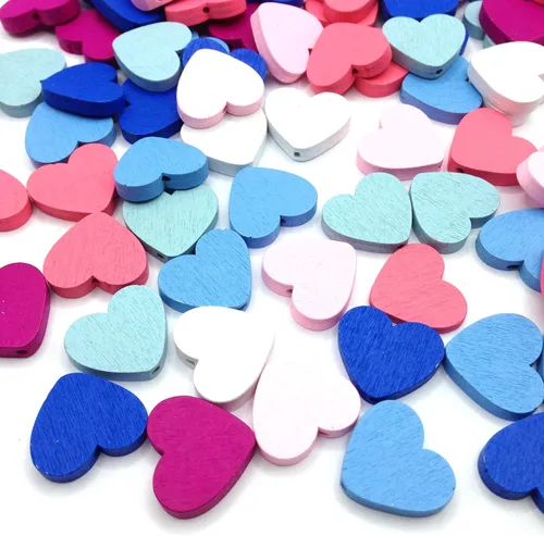 Vista 15 de 50 cuentas sueltas redondas y sueltas de 0.551 pulgadas (0.551 in), cuentas espaciadoras para manualidades, collares, pulseras y joyería, color azul