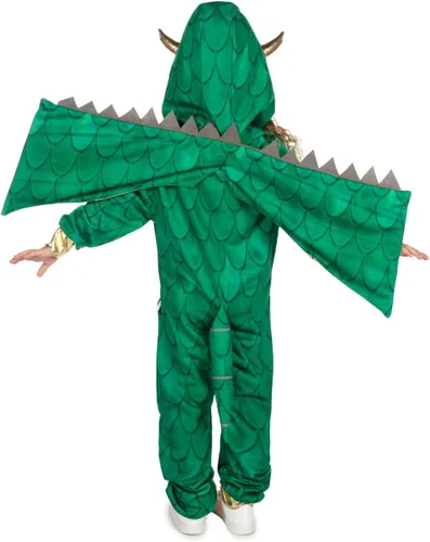 Vista 2 de Tipsy Elves Disfraz de dragón para niñoniña, talla M