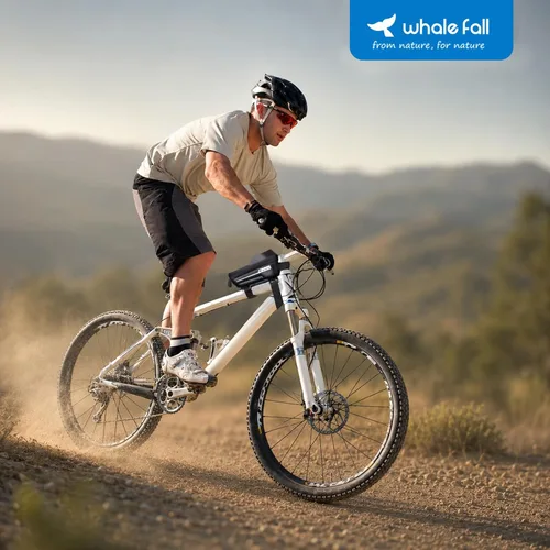 Vista 9 de whale fall Bolsa de marco de bicicleta impermeable, carcasa dura 3D Eva, soporte para teléfono de bicicleta, bolsa de tubo superior de bicicleta