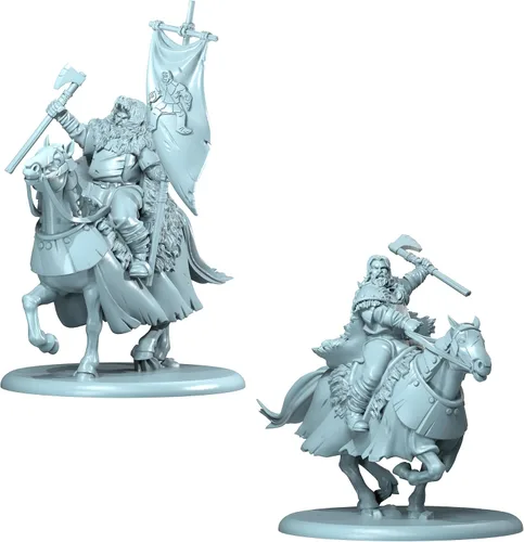 Vista 4 de CMON A Song of Ice and Fire - Miniaturas de mesa GameHouse Umber Ravagers, caja de unidades – ¡Caballería rápida y despiadadada! Juego de estrategia