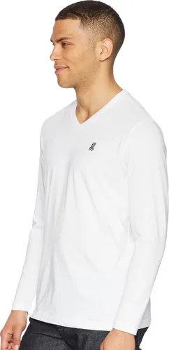 Vista 2 de Psycho Bunny Camiseta de manga larga con cuello en V para hombre