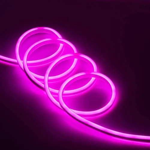 Vista 8 de Tira de luces LED flexibles de neón para decoración de bares o tiendas de uso comercial, 110 V (100 pies, verde)
