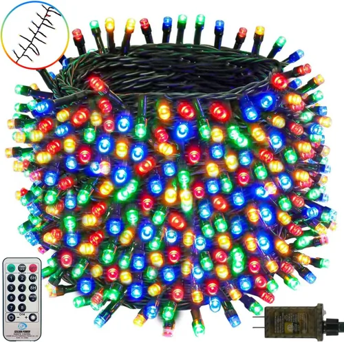 Vista 39 de Cadena de luces de Navidad conectables de 42 pies con 100 luces LED