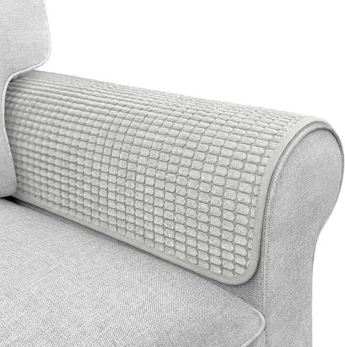 Vista 8 de Fundas para brazos de sofá, fundas impermeables para reposabrazos de sofá, sillón, sofá biplaza, funda para reposacabezas, funda antideslizante