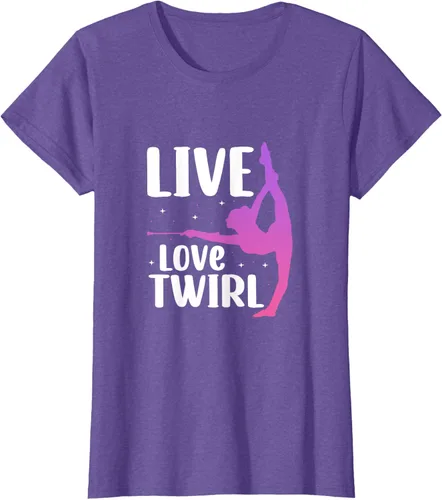 Vista 19 de Camiseta Twirl Baton Twirling Twirler Majorettes, Negro