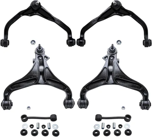 Vista 19 de Detroit Axle - Kit de extremo delantero para Chrysler 300 Dodge Charger 2011-2023 Challenger, 2 Lower Rearward Control Arms 2 Outer Tie Rods 2