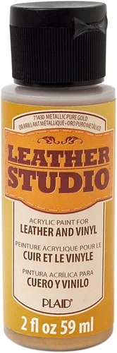 Vista 4 de Leather Studio 71411 pintura para piel de color blanco, 2 onzas